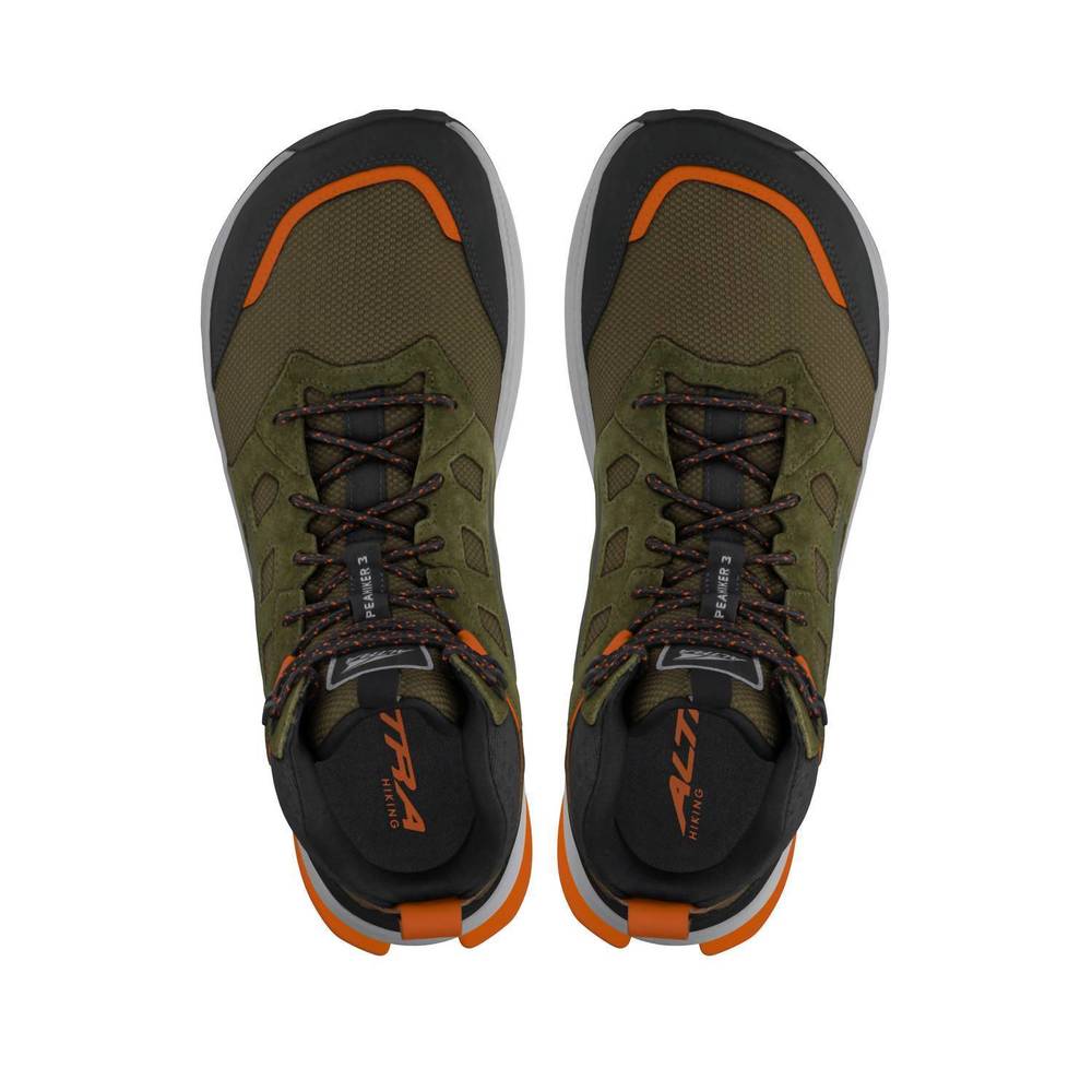 NEW ALTRA men's lone peak hiker 3 trail running shoes in dusty olive - Picture 4 of 6